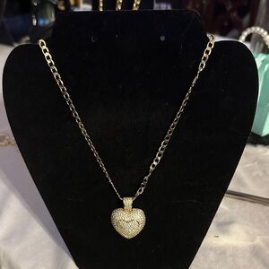 Gold Plated Heart Pendant Necklace Fashion necklace